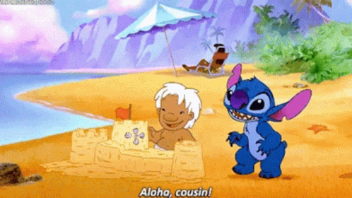 Sweet Stitch Aloha Hug GIF