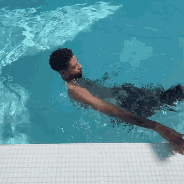 Swimming Backstroke Pnb Rock GIF
