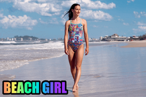 Swimsuit Beach Girl GIF