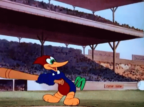 Swing And A Miss Woody Woodpecker GIF