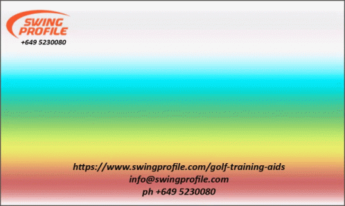 Swing Profile Business Card Rainbow Background GIF