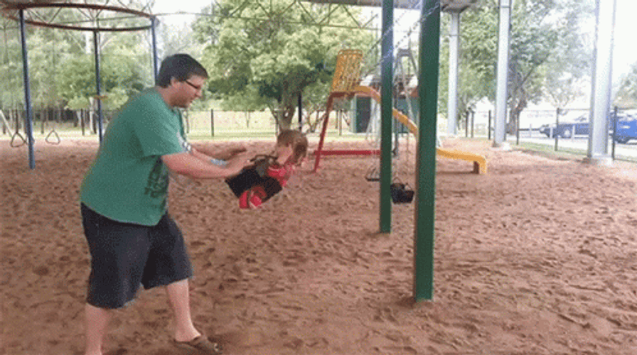Swing Set Family Jewels Fails GIF