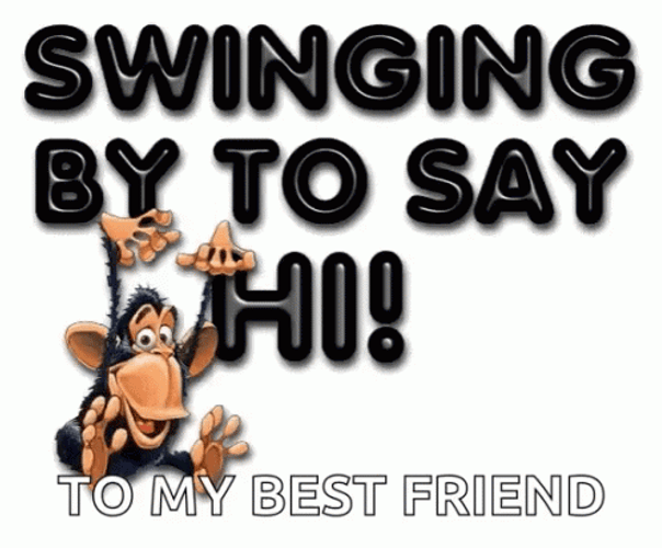 Swinging By Say Hello To My Little Friend GIF
