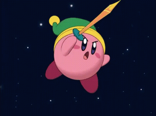 Swinging Sword Kirby GIF