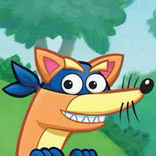 Swiper Making Poker Face GIF