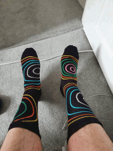 Swirl Design Socks