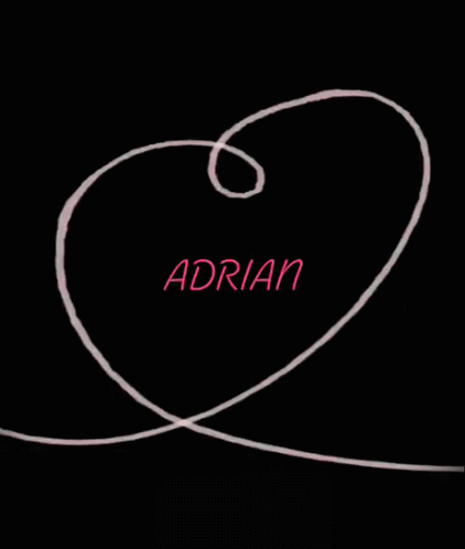 Swirl With Name Adrian
