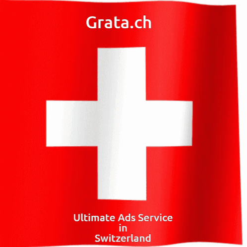 Swiss Flag with grata.ch Ultimate Ads Service