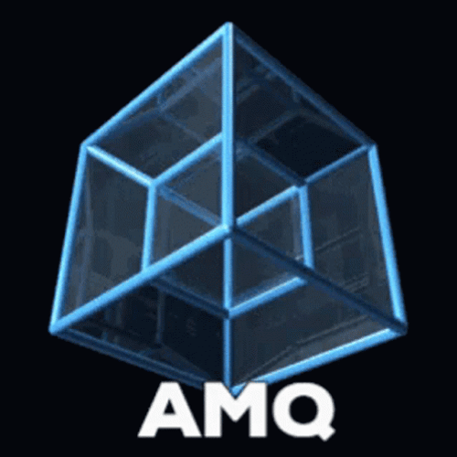 Swiveling Tesseract AMQ Brand Logo GIF