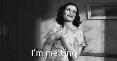 Swoon Vintage Woman Melting Away GIF