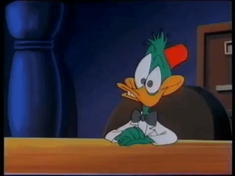 Swoon Plucky Duck Heart Eyes GIF