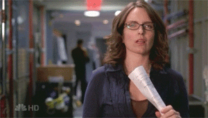 Swoon Tina Fey Passing Out GIF