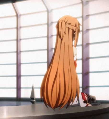 Sword Art Online Asuna Turning Around GIF