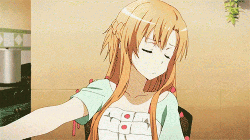 Sword Art Online Asuna Laughing GIF