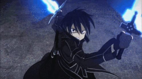 Sword Art Online Angry Kirito GIF