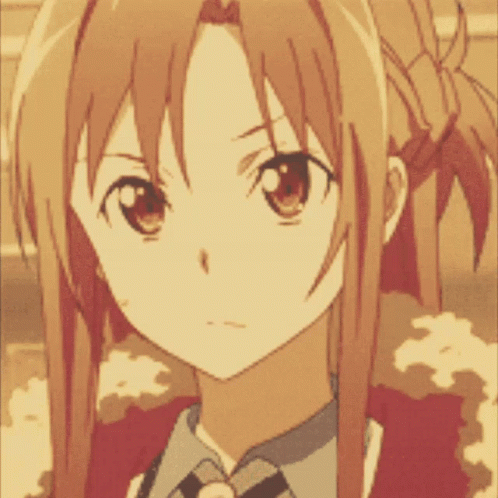 Sword Art Online Shocked Asuna GIF