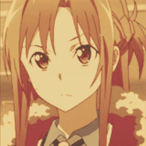 Sword Art Online Shocked Asuna GIF