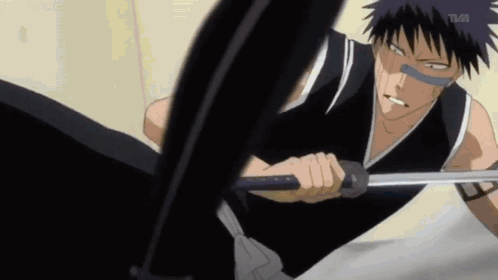 Sword Fight Bleach Hisagi GIF
