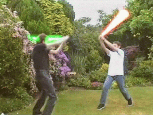 Sword Fight Lightsaber GIF
