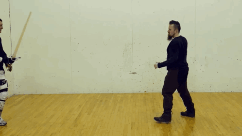 Sword Fight Opponent Down GIF