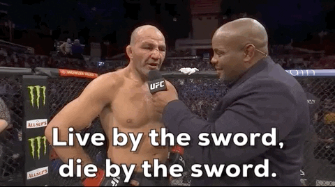 Sword Fighting Glover Teixeira Mma GIF