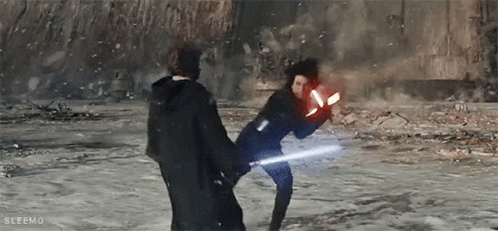 Sword Fighting Star Wars Darth Vader GIF