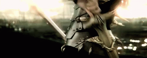 Sword Fighting Woman Warrior GIF