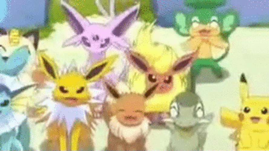 Sylveon And Other Pokemon's Reactions GIF