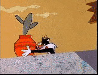 Sylvester Getting Rid Of Speedy Gonzales GIF