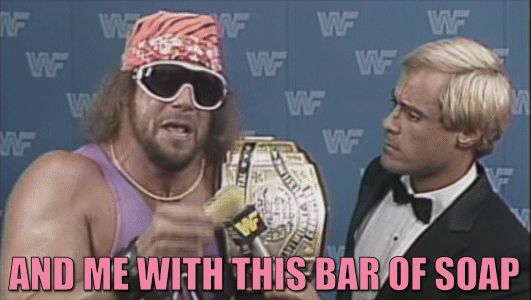 Symbolic Macho Man Bar Soap GIF