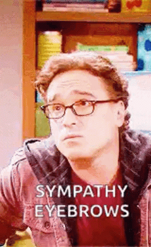 Sympathy Eyebrows Leonard Tbbt GIF