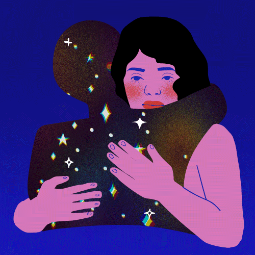 Sympathy Hug Astrology Art GIF