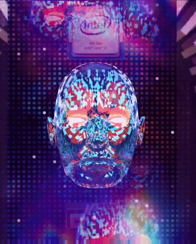Synthwave Revolving Futuristic Cyber Punk GIF