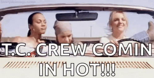 T.C. Crew Comin In Hot Car Full Of Women GIF