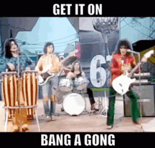 T Rex Band Bang A Gong GIF