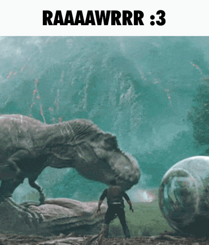 T-rex Dino Silly GIF