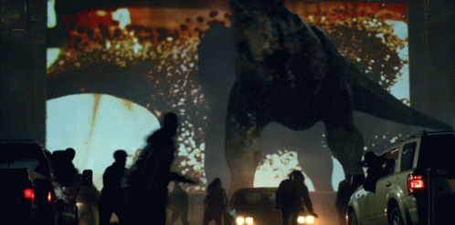 T-rex Roar Jurassic World Dominion GIF