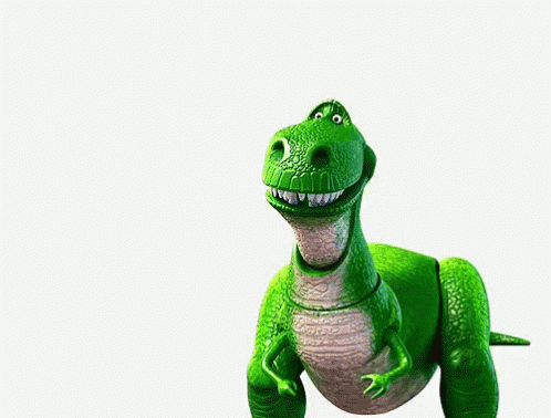 T-rex Toy Story Hello GIF