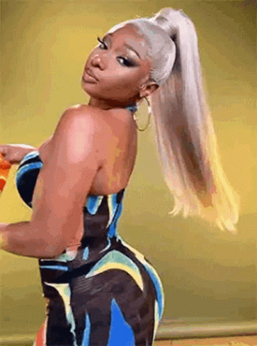 Megan Thee Stallion Hair Up GIF