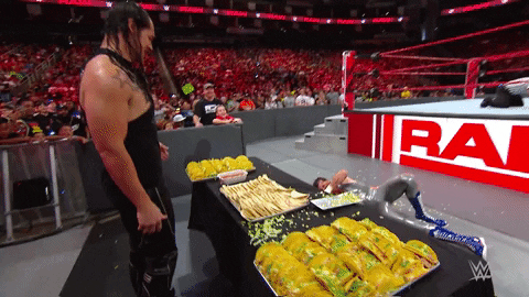 Table Flip Roman Reigns Wwe GIF