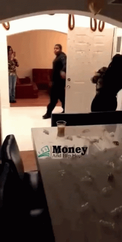 Table With Money And Hip Hop Sticker GIF