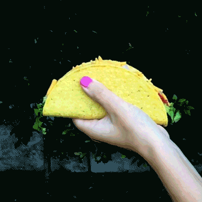 Taco Being Smashed Dirty Taco Tuesday GIF