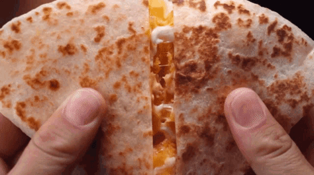 Taco Bell Crispy Chicken Quesadilla Gif GIF