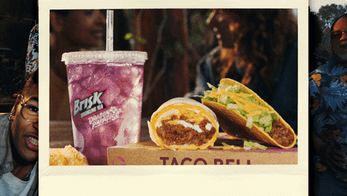Taco Bell Drink and Wrap
