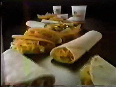 Taco Bell Vintage Ad Dirty Taco Tuesday GIF