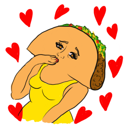 Taco Blowing Kiss Dirty Taco Tuesday GIF