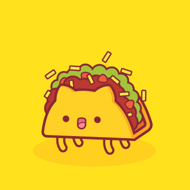 Taco Cat Bouncing Dirty Taco Tuesday GIF