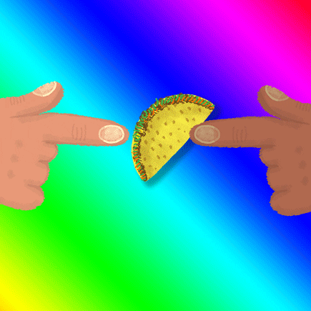 Taco Finger Pass Dirty Taco Tuesday GIF