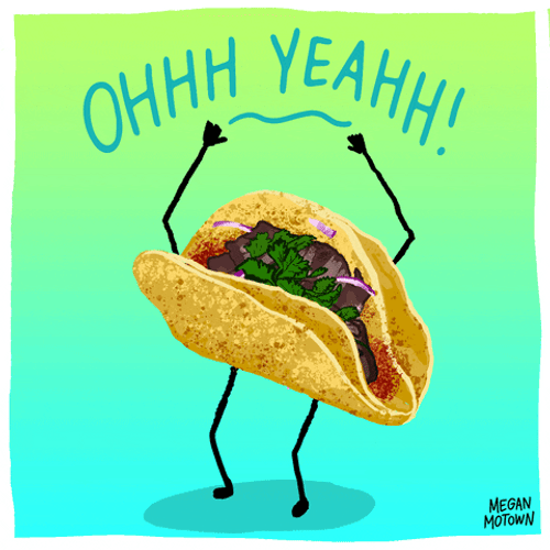 Tacos Animated Happy Dancing Oh Yeah GIF 