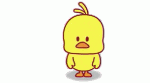Tada Cute Yellow Chick GIF